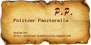 Politzer Pasztorella névjegykártya